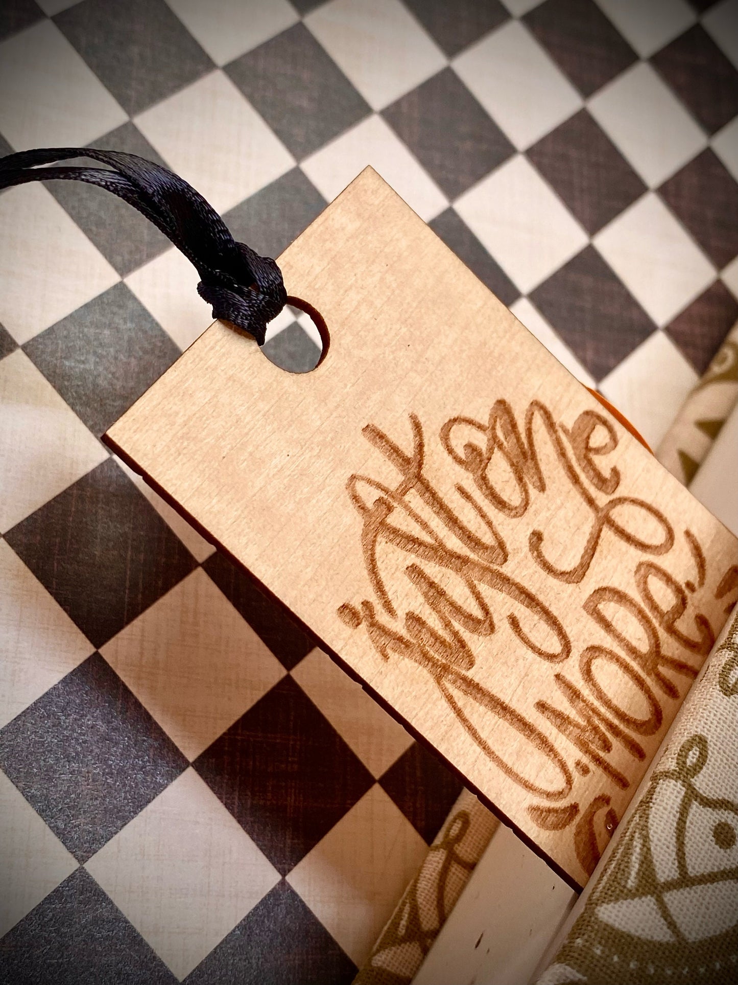 Just One More Chapter Wood Bookmark (1 pc), just one more chapter, wood bookmark, wood, bookmark, reading, ribbon bookmark, reading bookmark