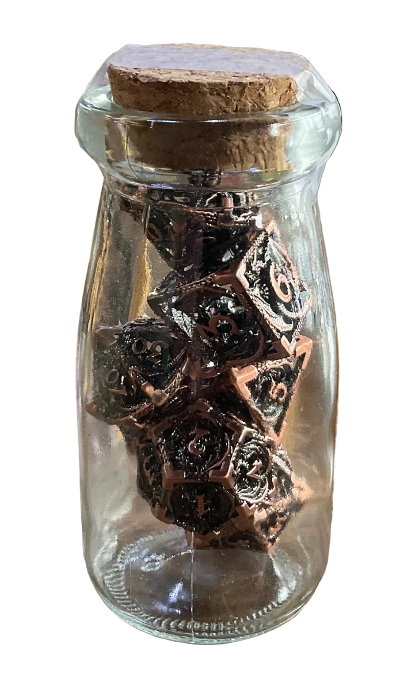 COPPER DRAGON METAL DICE