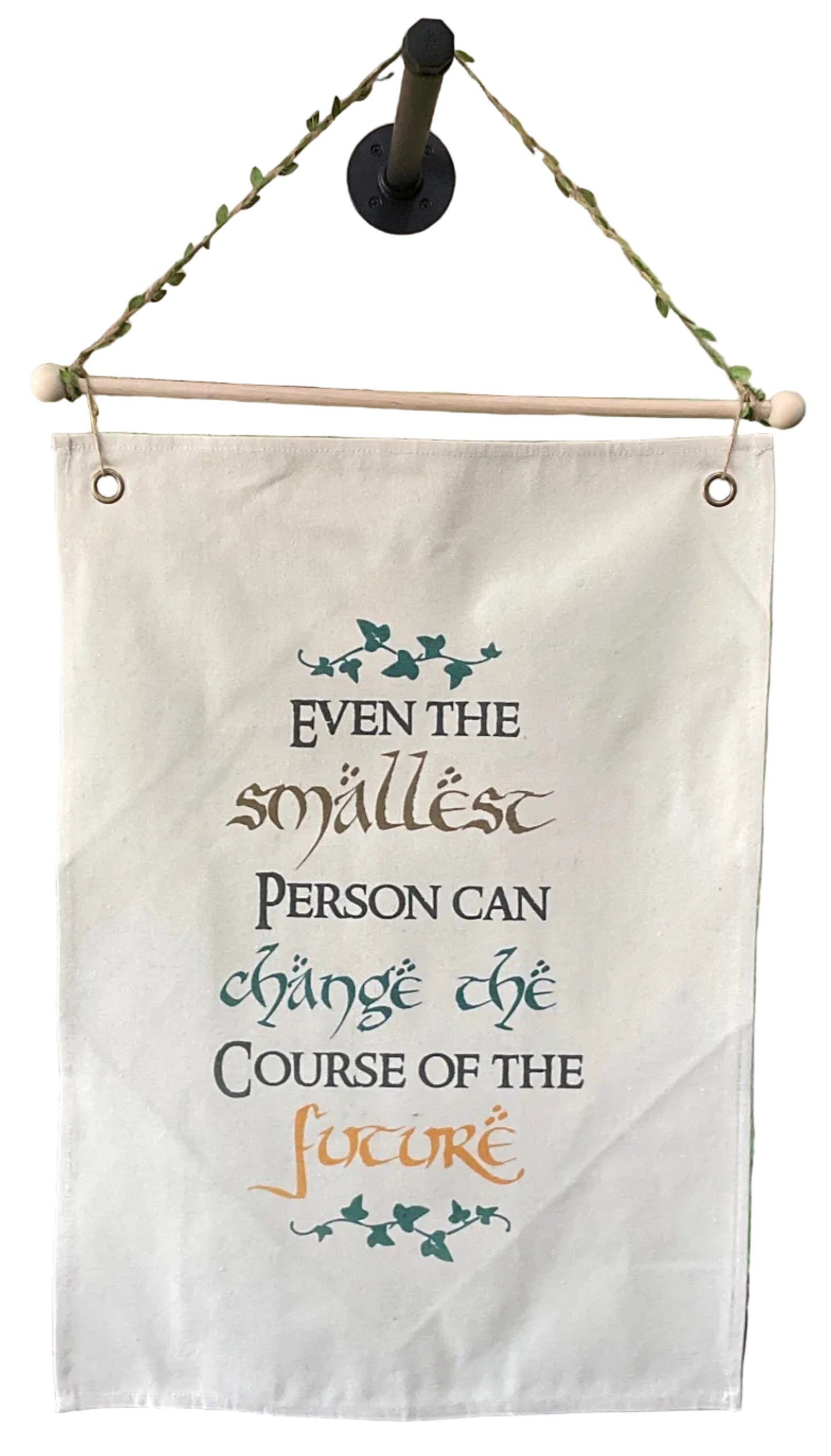 LOTR-EVEN THE SMALLEST-CANVAS BANNER 18”x24”