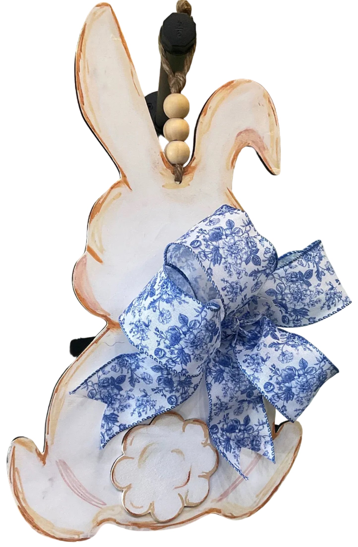 WOOD DOOR BUNNY 18”h