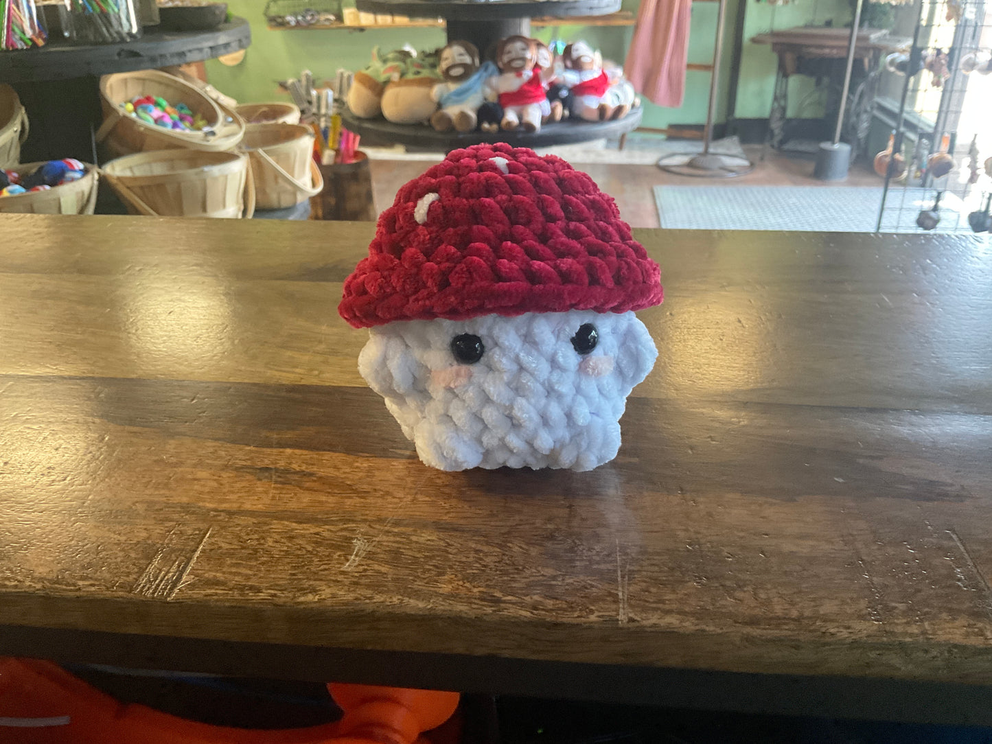 Crochet mushroom plushy large