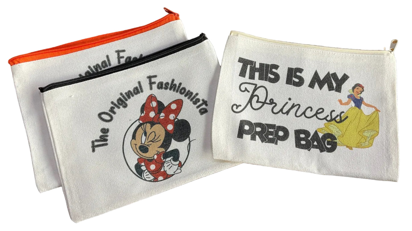 M. MOUSE / S. WHITE MAKEUP BAG