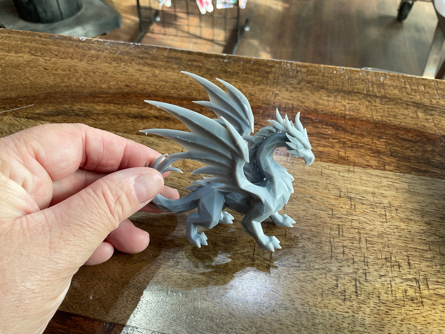 3D RESIN PRINTED GEO DRAGON