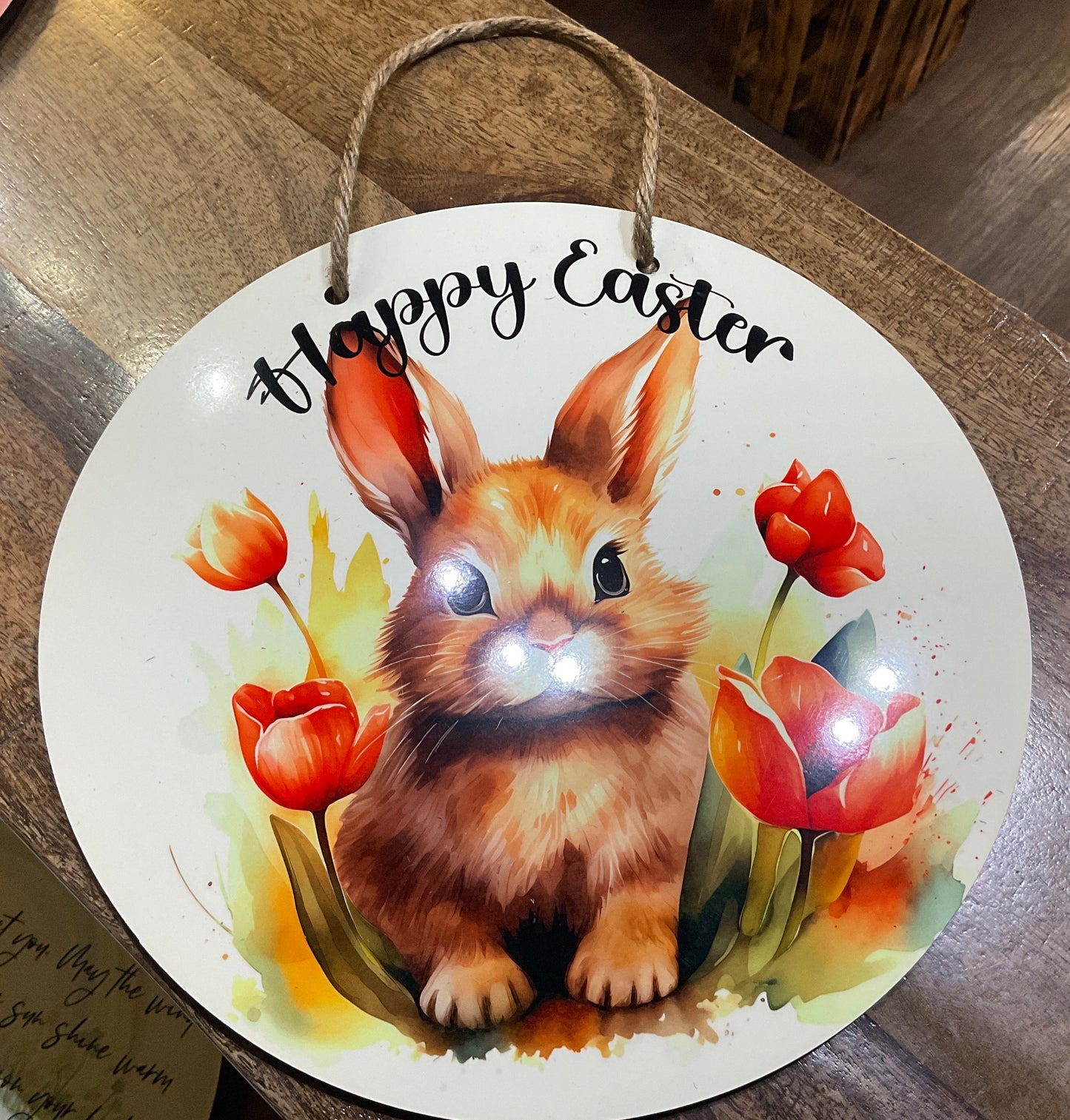 EASTER-HAPPY EASTER BUNNY 11.75” SIGN