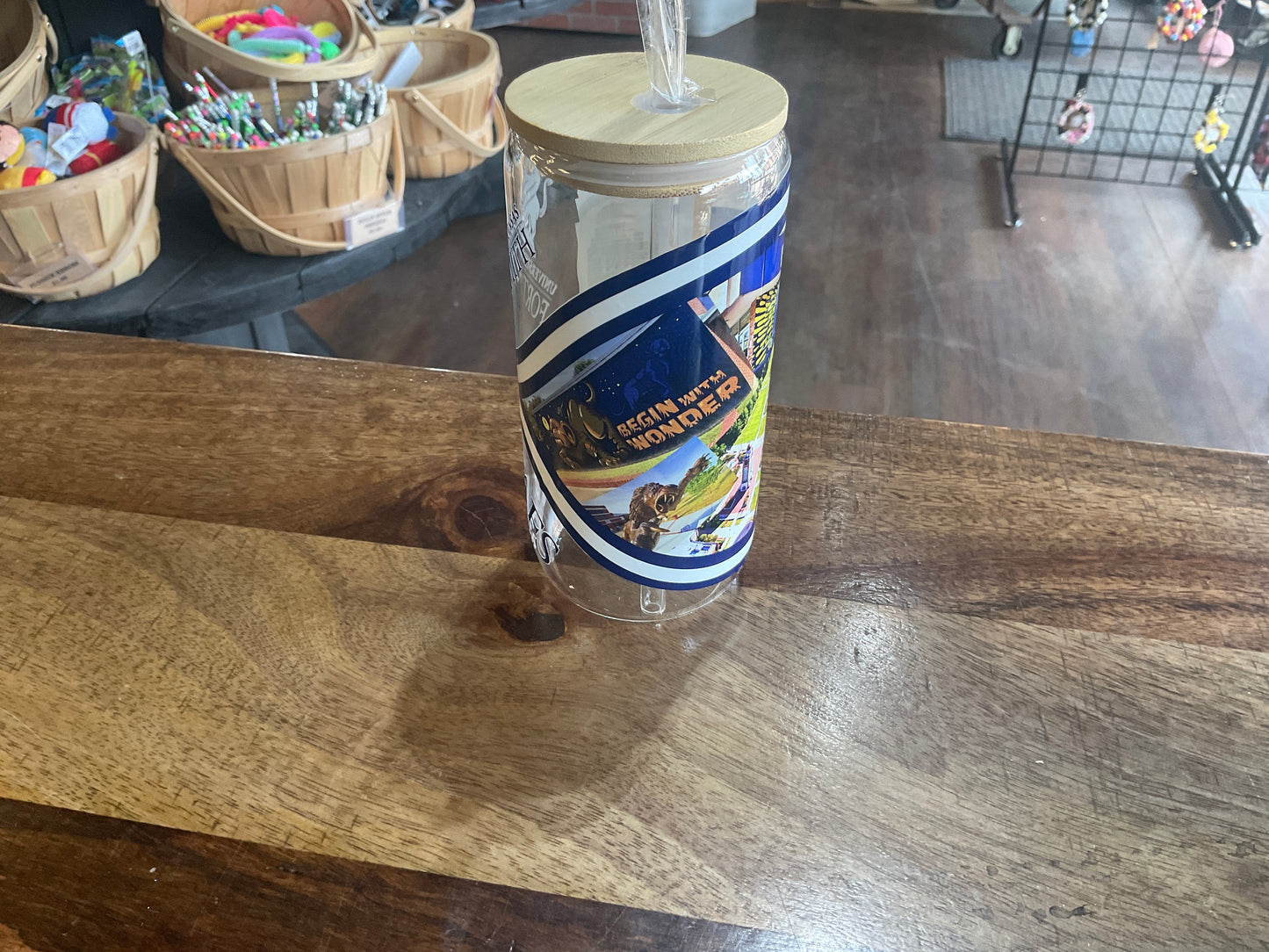 UV DTF UAFS glass can w glass straw