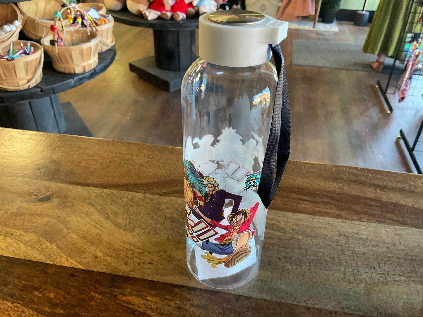One Piece plastic water bottle w/ UV dtf graphic