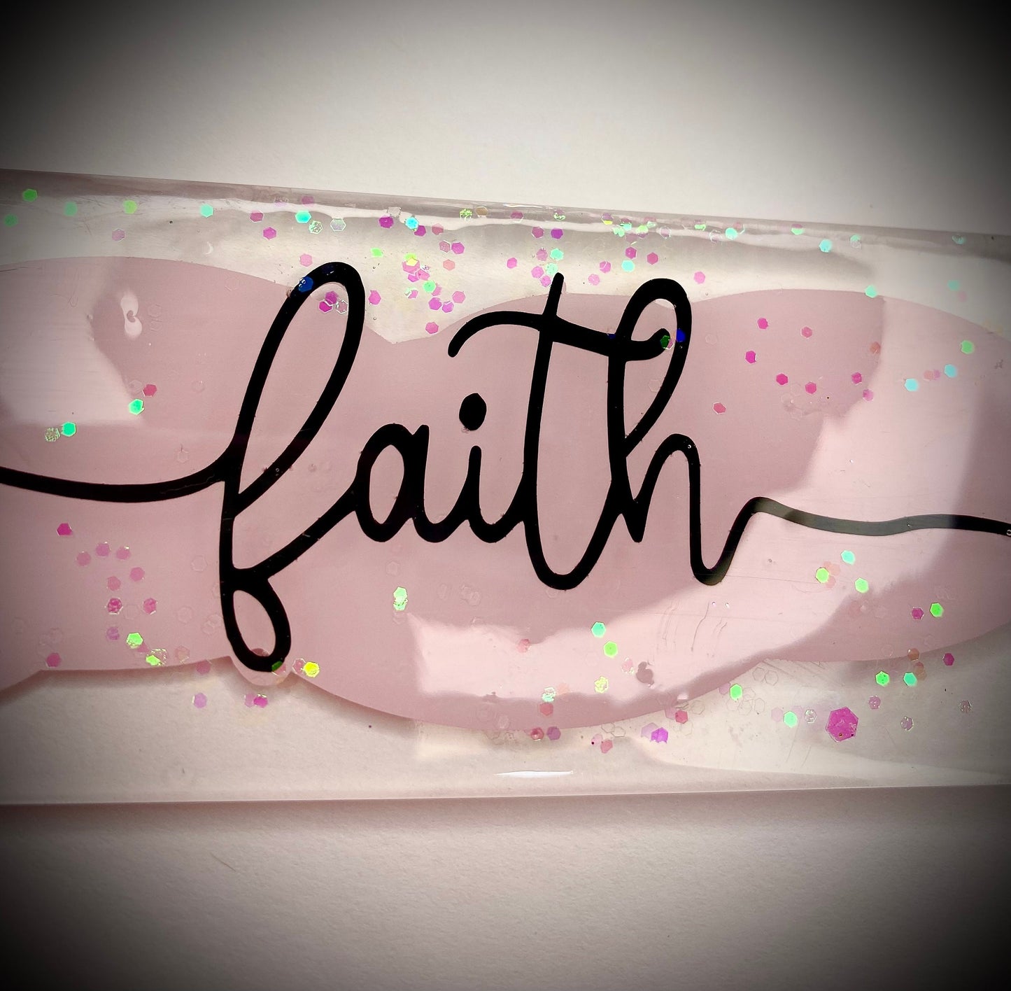 Faith Acrylic Bookmark (1 pc), faith, acrylic bookmark, bookmark, acrylic, resin, epoxy, pretty, gift, Christian, reading, books, page keep