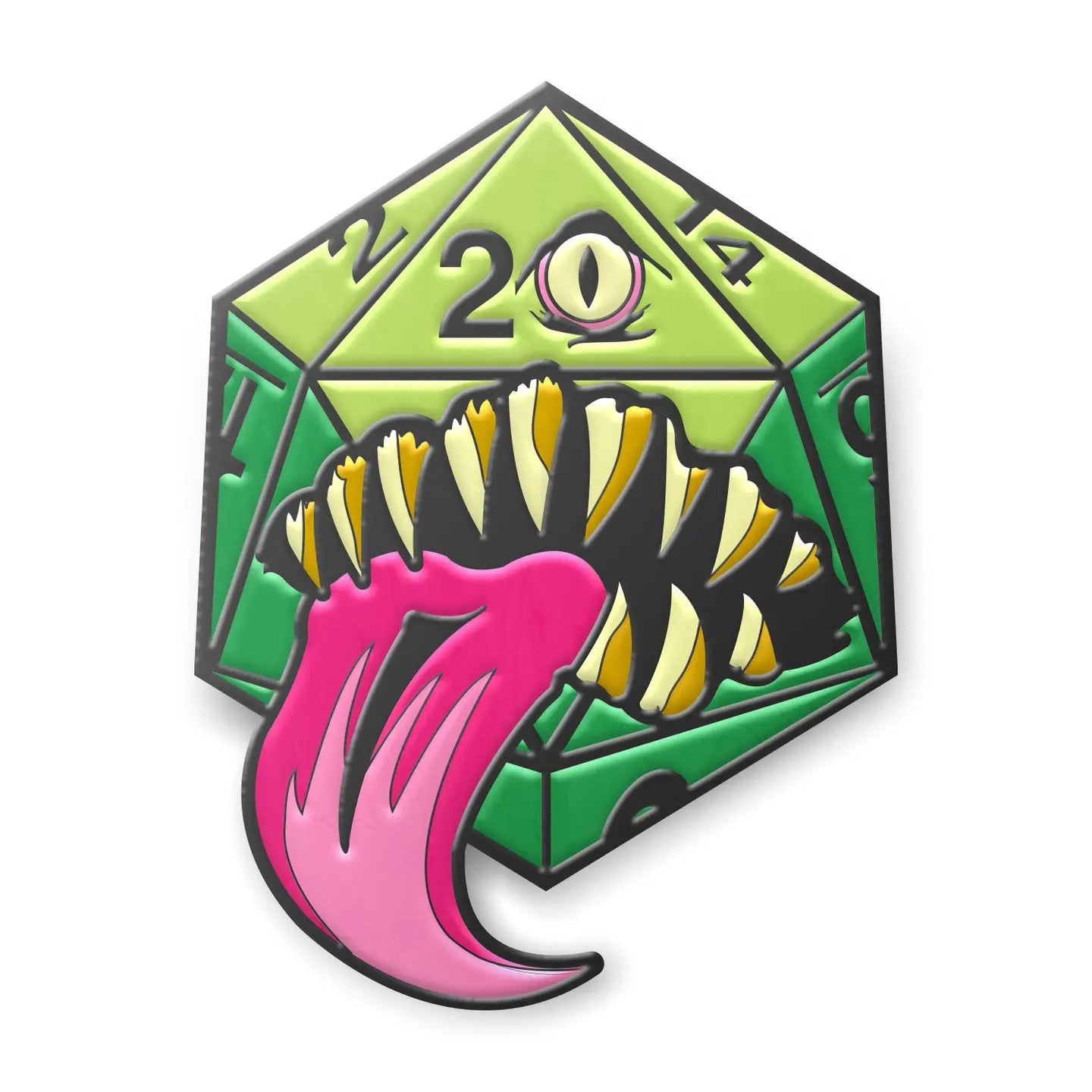 MIMIC DICE ENAMEL PIN