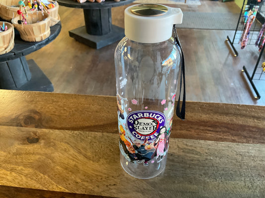 Demon Slayer plastic water bottle w/ UV dtf graphic