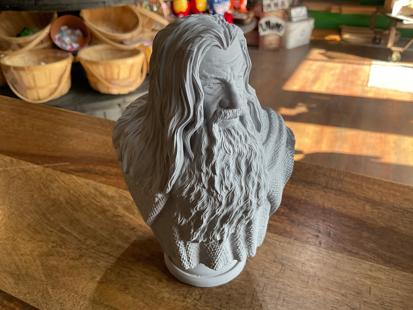 3D-P RESIN GANDALF BUST
