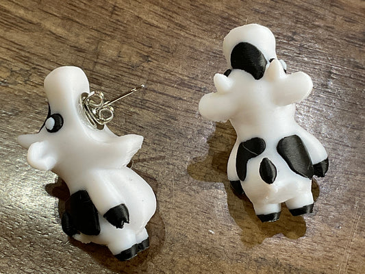 BITING COW EARRINGS