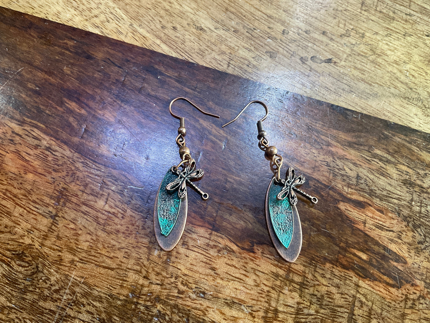 DRAGONFLY COPPER EARRINGS