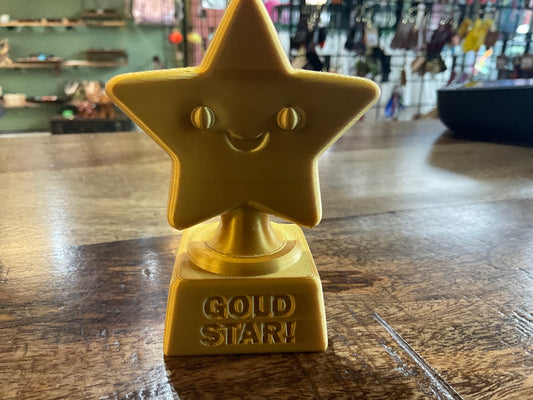 3d-p Gold Star Motivation Gift