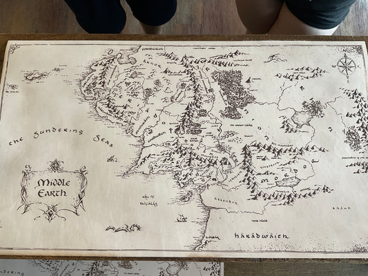Middle Earth leather desk pad