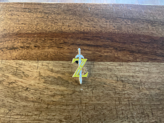 Zelda “sword with Z” enamel pin