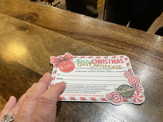 TMM GIFT CERT ($150)