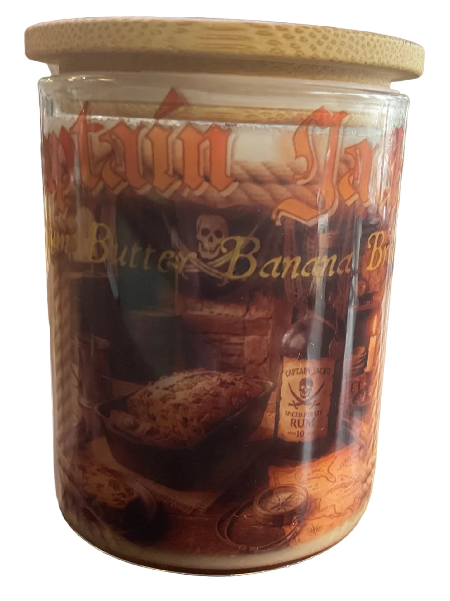 CAPTAIN JACK’S RUM BUTTER BANANA BREAD (PIRATE) CANDLE (10oz)
