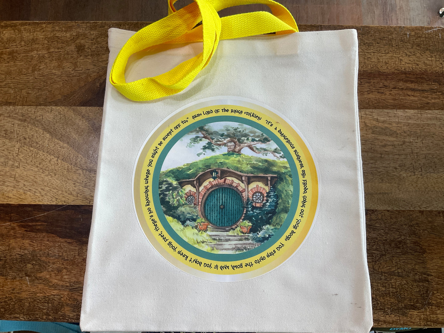 LOTR “Going out your door…” SAYING 12”w x 14”t CANVAS TOTE BAG