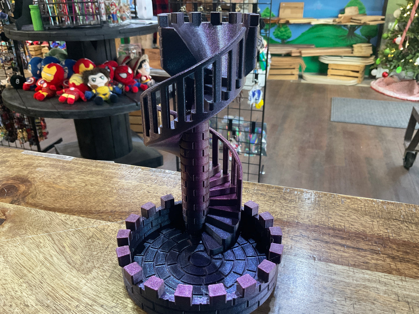 SPIRAL STAIR DICE TOWER