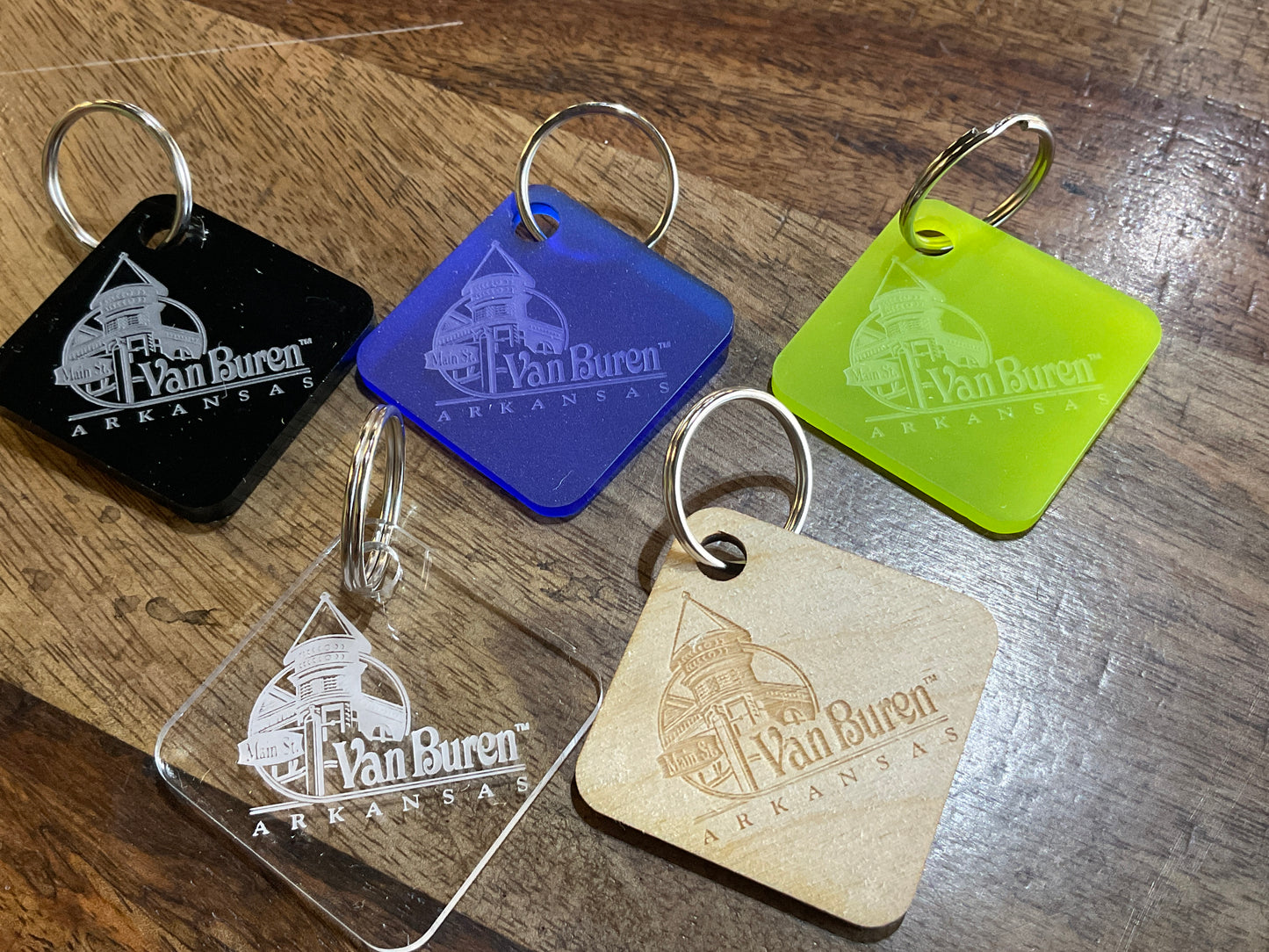 Van Buren Keychain (acrylic/wood)