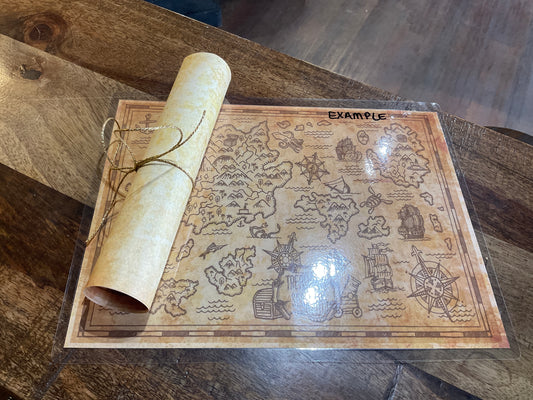 PIRATE TREASURE MAP-PAPER