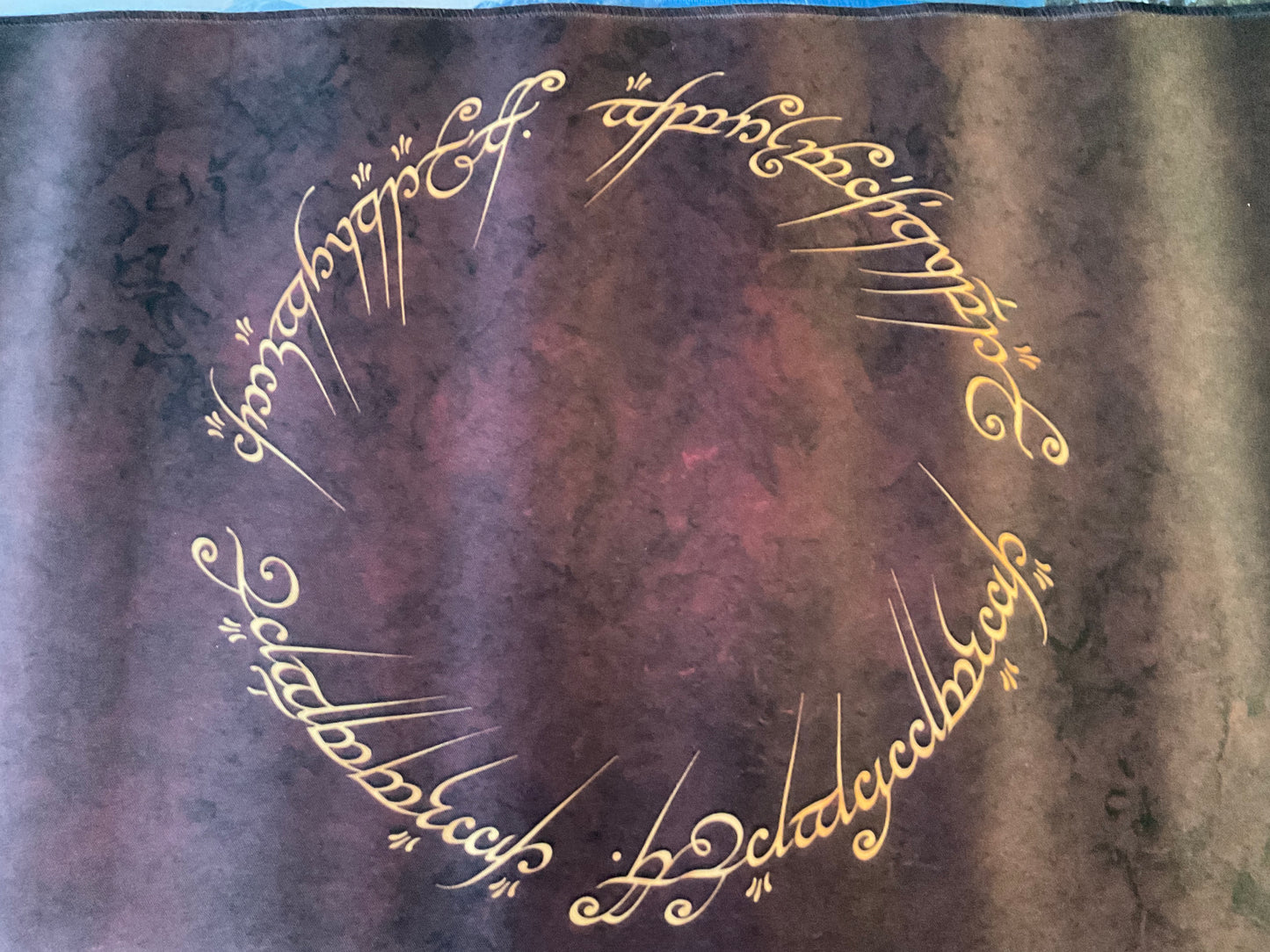 One Ring desk pad, burgundy