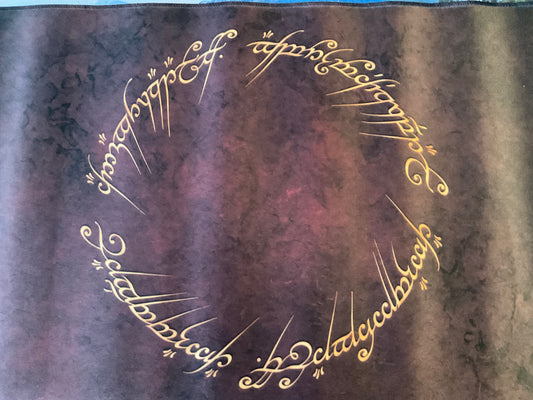 One Ring desk pad, burgundy