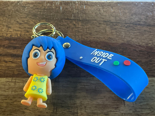 DISNEY INSIDE OUT JOY POP FIGURE KEYCHAIN