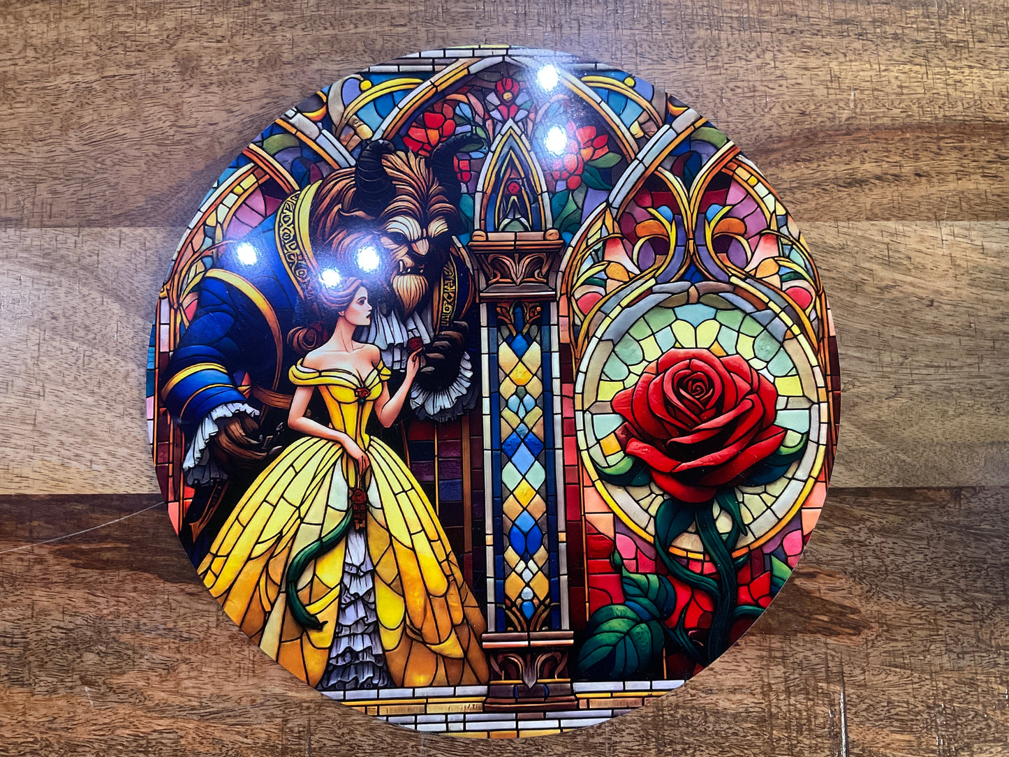 BEAUTY & BEAST METAL WALL HANGING