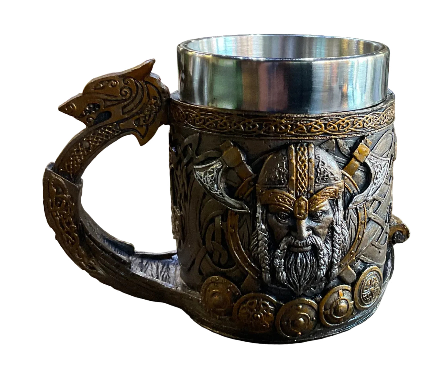 VIKING CHARACTER MUG W/ ST STEEL LINER