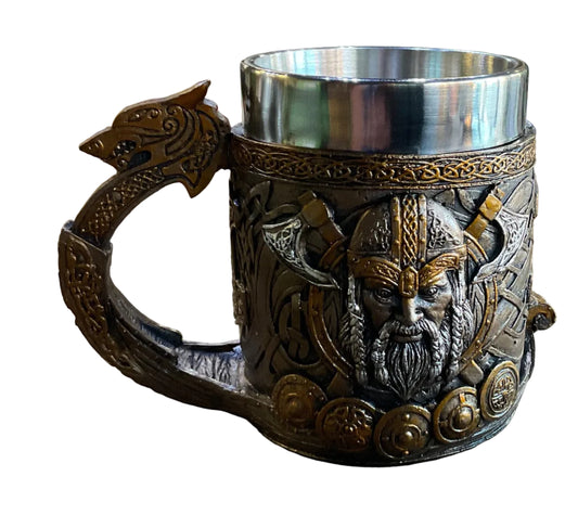 VIKING CHARACTER MUG W/ ST STEEL LINER