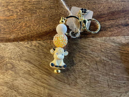 Silicome bead keychain