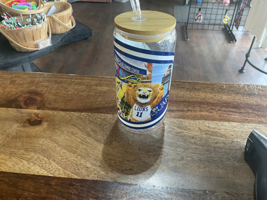 UV DTF UAFS glass can w glass straw