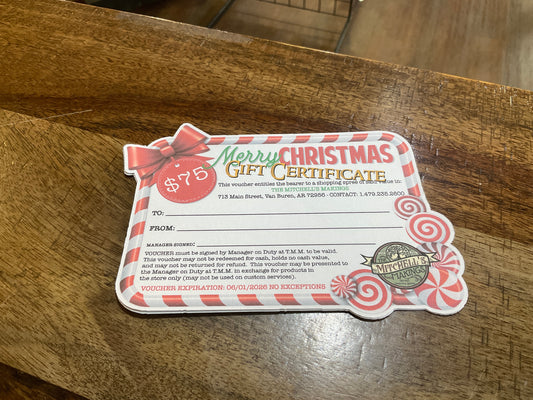 TMM GIFT CERT. ($75)