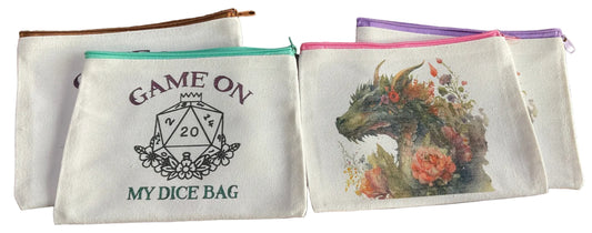 DND MAKEUP/ DICE BAG