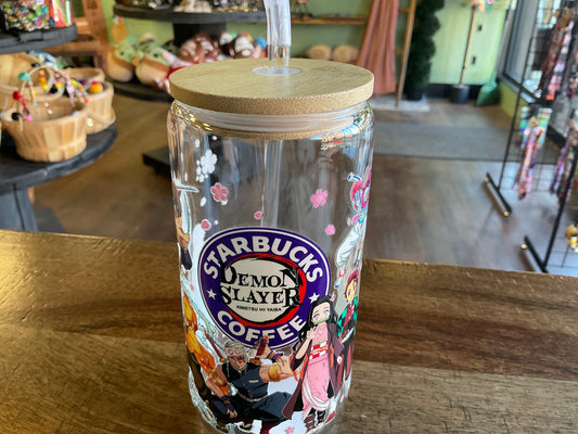 DEMON SL GLASS CAN W/ UVDTF LID STRAW