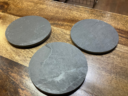 4” Round Slate Coaster