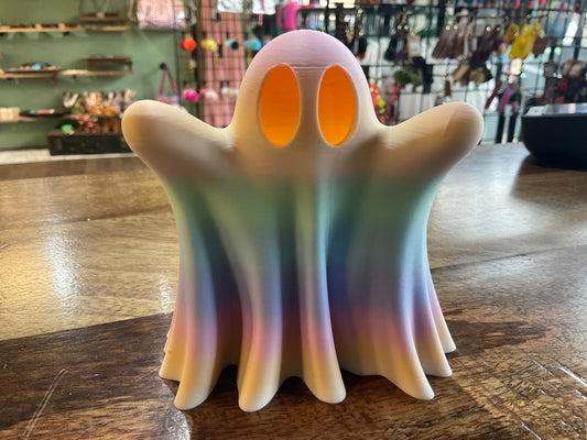 Rainbow Ghost Tealight Lantern