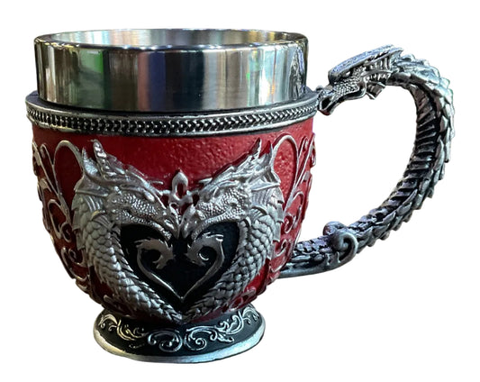 DRAGON LOVE TEACUP W/ ST. STEEL LINER