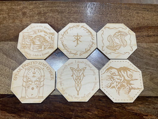 LOTR coasters asst each