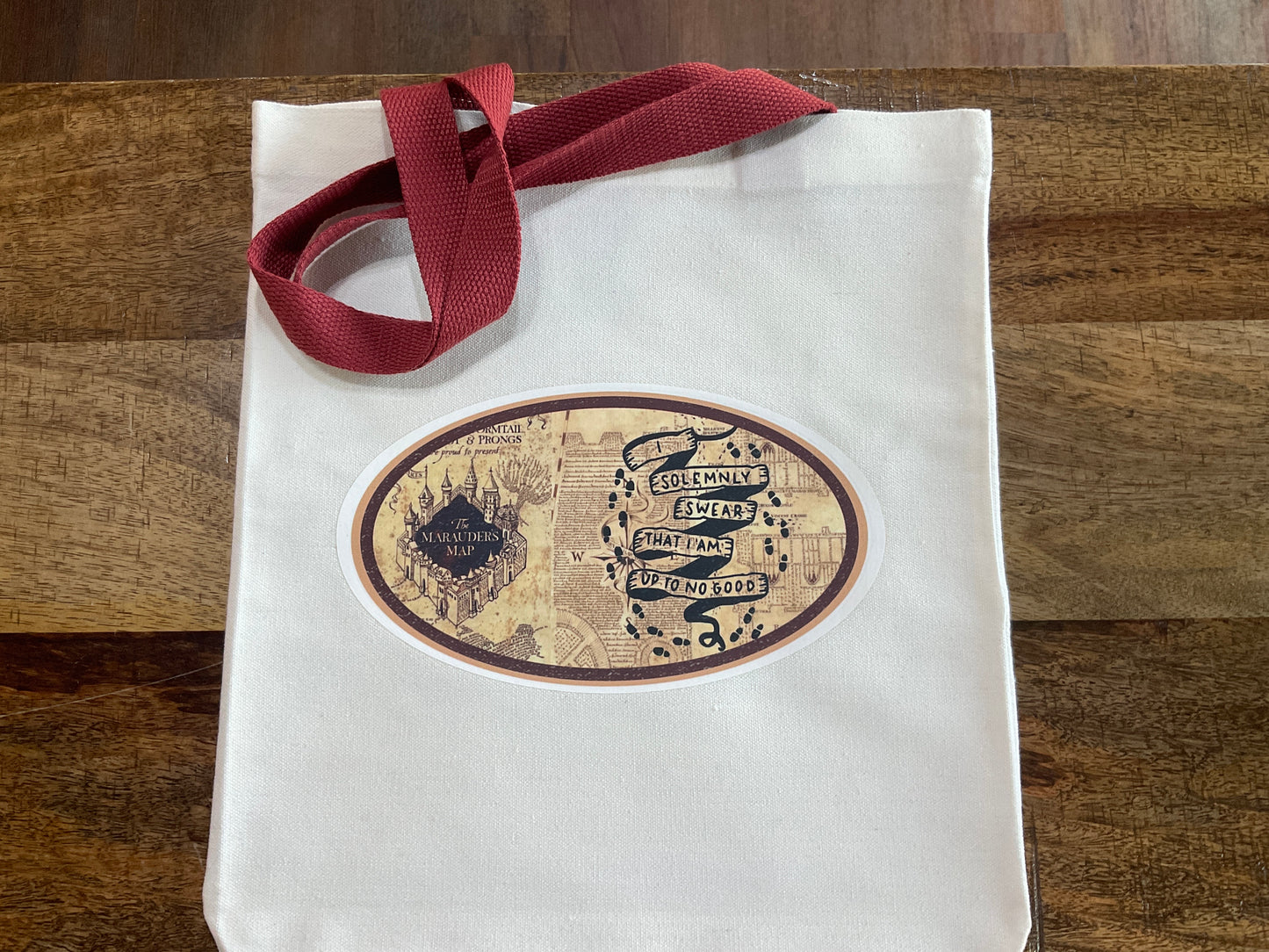 HP “I solemnly swear…” SAYING 12”w x 14”t CANVAS TOTE BAG