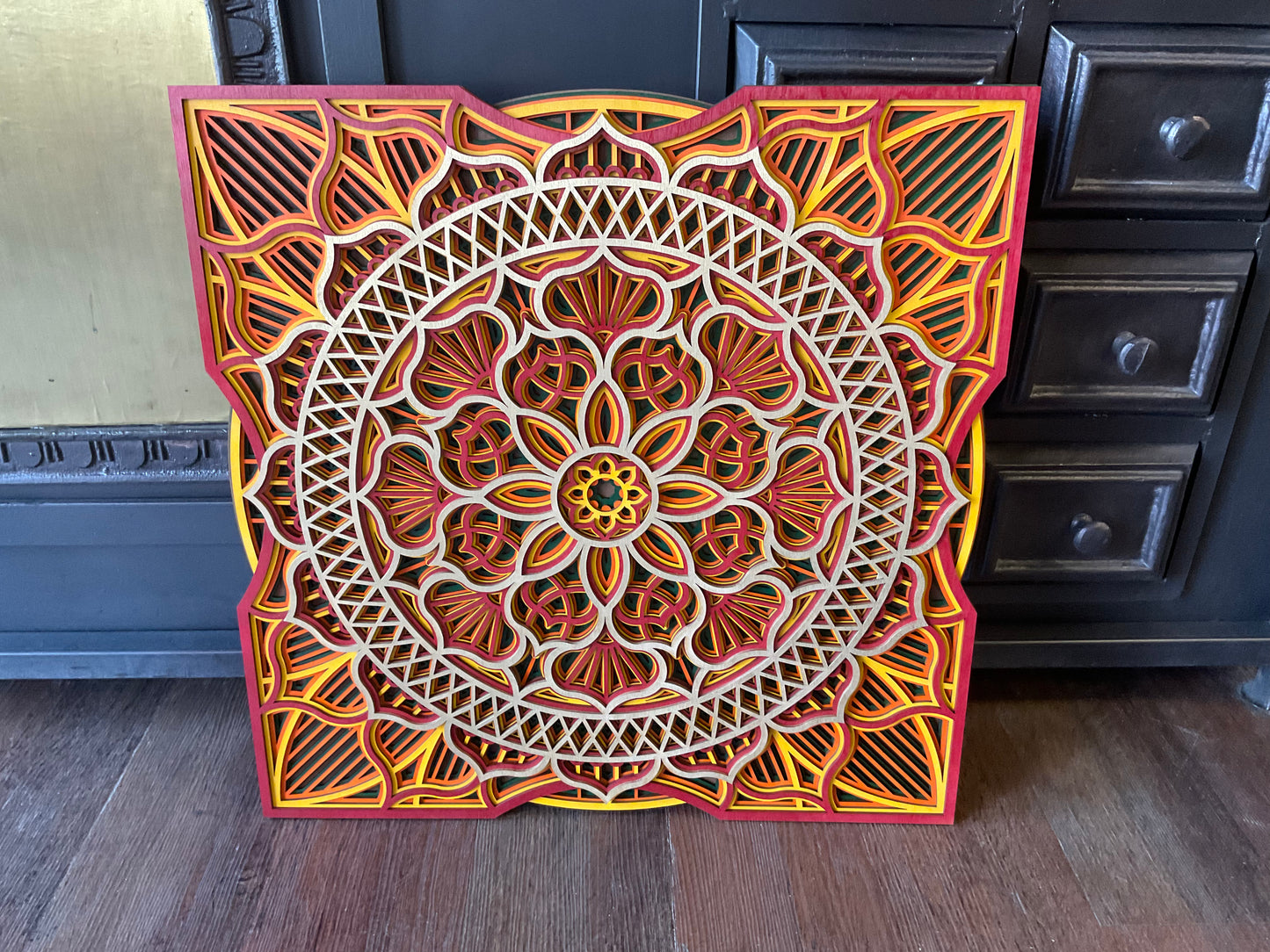 6 layer mandala design