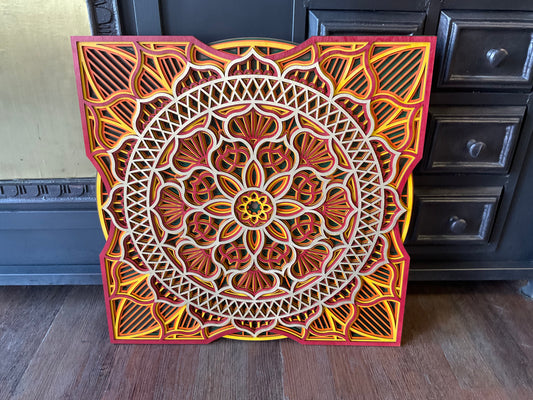 6 layer mandala design