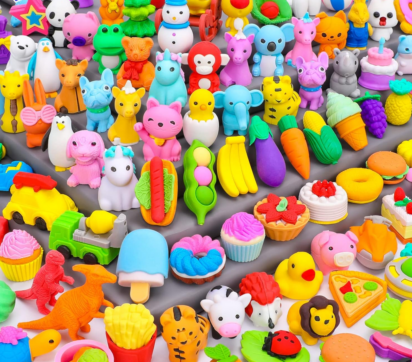 Character erasers asst.