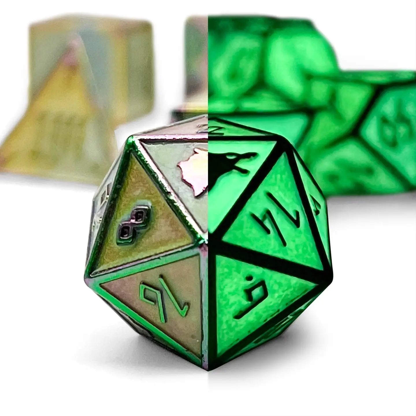 YGGDRASIL NORSE THEME (GLOW) METAL DICE