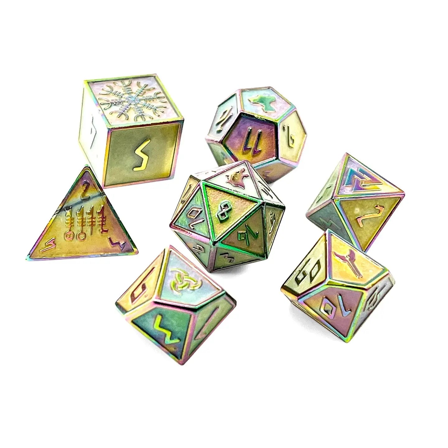 YGGDRASIL NORSE THEME (GLOW) METAL DICE